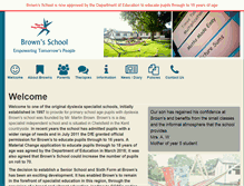 Tablet Screenshot of brownsschool.co.uk